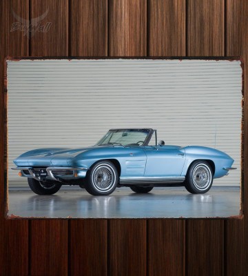 Металлическая табличка Corvette 327 L76 Convertible